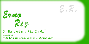 erno riz business card